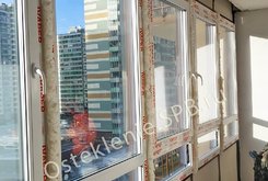 Замена хододного фасадного остекления на теплое в Спб.Утепление балконов и лоджий в Спб.Osteklenie.spb (22)